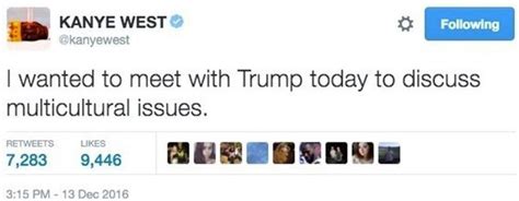 kanye west deletes tweets about meeting donald trump bbc news