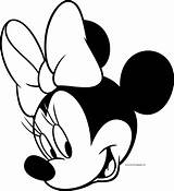 Minnie Coloring Face Disney Side Girl Mouse Pages Wecoloringpage Mickey sketch template