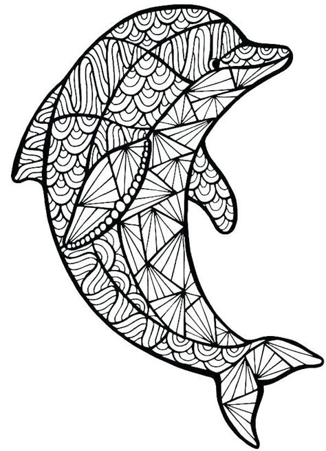 animal mandala coloring pages  coloring pages  kids dolphin