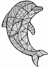 Mandala Animal Coloring Pages Kids Dolphin Animals Mandalas Bestcoloringpagesforkids Book Printable Adult sketch template