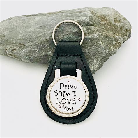 drive safe  love  sleutelhanger nieuwe driver etsy