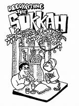 Sukkot Coloring Pages Kids Printables Decorations Feast Crafts Most Holidays Guides Jewish Tabernacles Familyholiday Projects sketch template