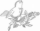Embroidery Patterns Broderie Wheeler Oiseaux sketch template