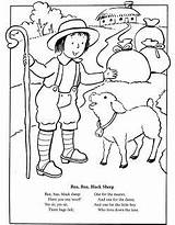 Nursery Rhymes Coloring Pages Baa Sheep Rhyme Printables Sheets Colouring Dover Tales Folk Printable Book Musings Inkspired Color Books Fairytales sketch template
