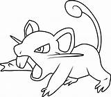 Rattata Pokemon Coloring Pages Coloringpages101 Pokémon Categories sketch template