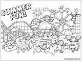 Coloring Summer Pages Vacation Color Outstanding Kids Adults Printable Getcolorings sketch template