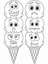 Emotions Emotion Scoops sketch template