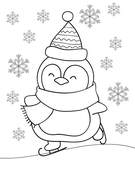 penguin coloring pages  printable printable world holiday