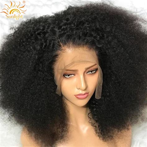 Super Afro Short Kinky Curly Wig 13x4 Lace Front Human Hair Wig For