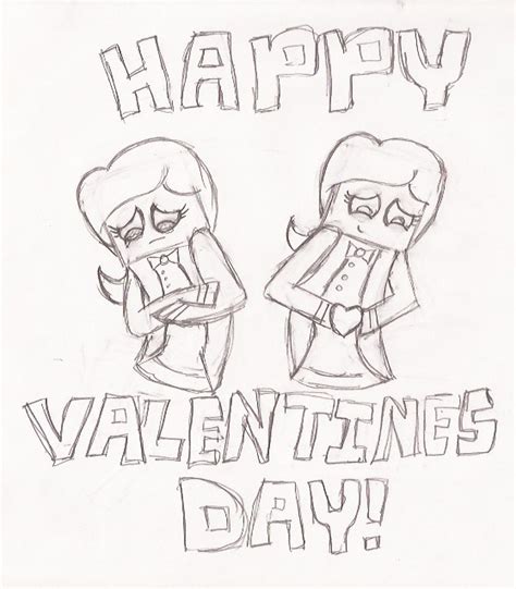 minecraft sketch valentines day  krystia  deviantart