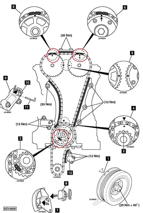 aligned markers  timing chain  tdc   full rotation   chain markers