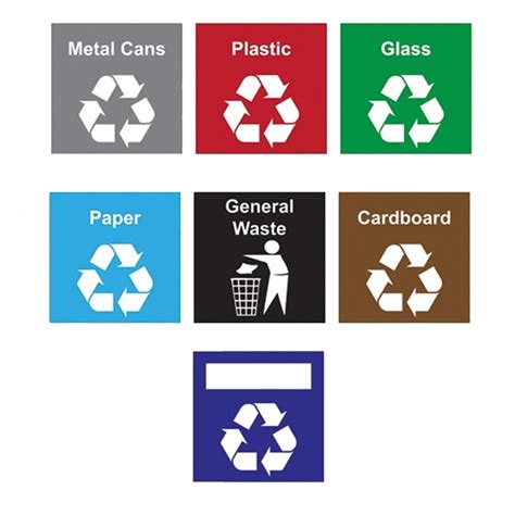 recycling bin labels printable