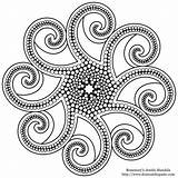 Mandala Coloring Pages Octopus Color Transparent Henna Mandalas Rosemary Drawing Printable Tentacles Jewels Large Print Dot Easy Adult Painting Version sketch template
