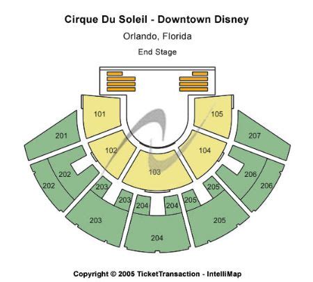 cirque du soleil downtown disney   cirque du soleil downtown disney seating chart