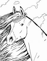 Horse Coloring Pages Adults Kids Horses Coloriage Beautiful Adult Book Portrait Sara Bella Colouring Sheets Print Pony Bestcoloringpagesforkids Books Visit sketch template