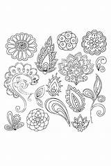 Henna Doodle Zentangle Doodles Abstract Mehndi Indues Ausmalen Mirjam Patrones Bordar sketch template
