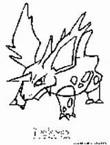 Pages Poison Pokemon Coloring Nidoran Fun sketch template