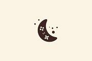 moon game logo design template vector creative market