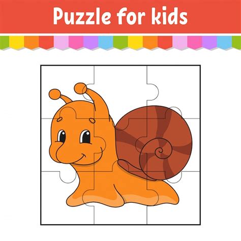 premium vector puzzle game  kids jigsaw pieces color worksheet