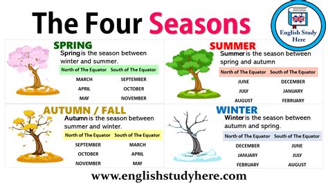 seasons english study