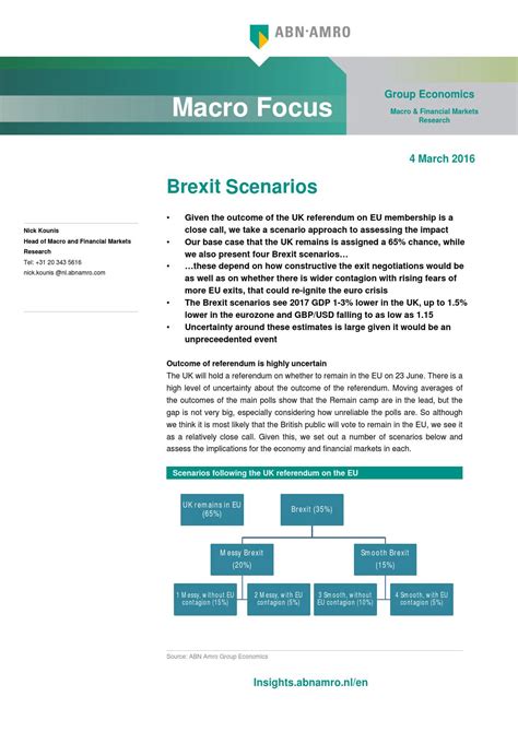 macro focus brexit scenarios  abn amro issuu