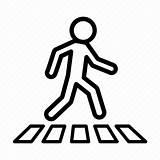 Crosswalk Pedestrian Traffic Iconfinder sketch template