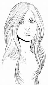 Blank Coloring Pages Drawing Girl Color Face Colouring Book Sketch Drawings Draw Choose Board Sketches Deviantart sketch template
