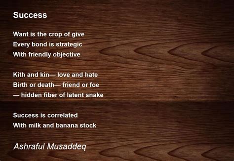 success success poem  ashraful musaddeq