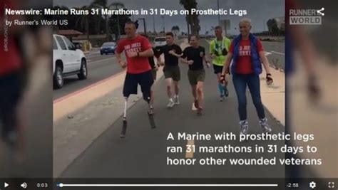 Double Amputee Ran 31 Marathons In 31 Days Peach City Runners