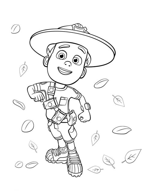 ranger rob coloring page  printable coloring pages  kids