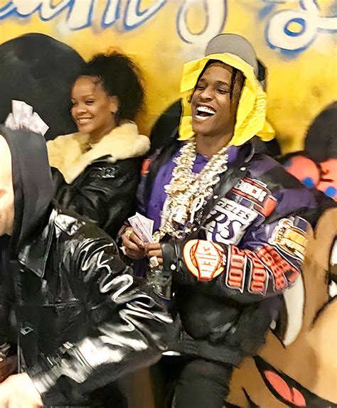 rihanna and asap rocky show pda by holding hands in barbados
