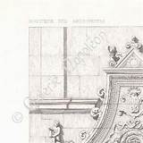 Loira Rideau Indre Disegno Architetto Castello Azay sketch template