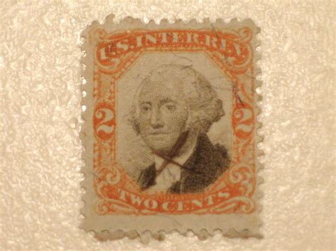 antique  internal revenue  cent stamp scott    etsy