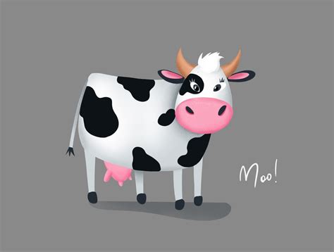 Cow Says Moo By Evgenia Markova On Dribbble