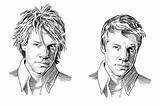 Bon Jovi Coloring Pages Template sketch template