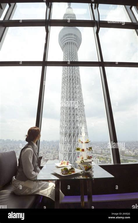 tokyo japan a restaurant where customers can view tokyo skytree is