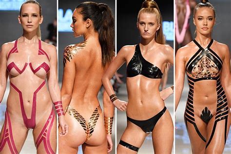 Stick On Swimwear Is Summer’s Hottest New Trend As Models