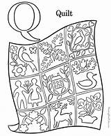 Quilt Sheets Alphabet Litera Coloring4free Colorat Steppdecke Ausmalbilder Abecedario Plansa Englezesc Alfabetul Tipar Coloringhome ähnliche sketch template