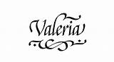 Name Lettering Valeria First Calligraphy Names Skillshare Tattoo sketch template