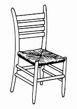Stuhl Chaise Chair Stoel Coloriage Malvorlage Educol Getdrawings Clipground Afbeelding Schoolplaten Téléchargez sketch template