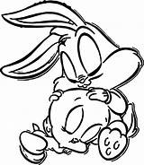 Bugs Bunny Coloring Baby Tweety Wecoloringpage sketch template