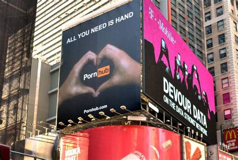 pornhub s gigantic times square billboard has been mysteriously removed