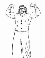Wrestling Coloring Pages Printable Wwe sketch template