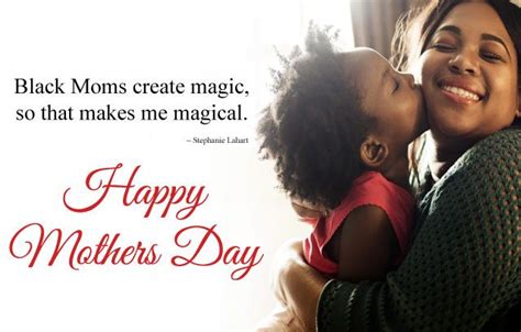 black mom quotes and sayings with daughter kissing to mother photo