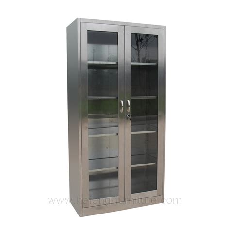 Stainless Steel Bookcase With Glass Door Buy Stainless