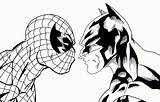 Spiderman Batman sketch template