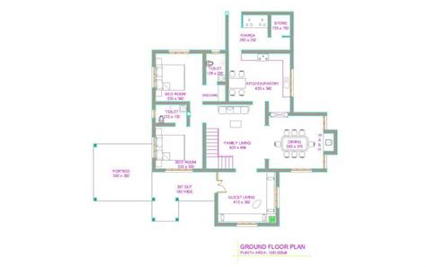latest kerala house plan   sqft