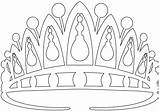 Tiara Outline Silhouette Coloring Pages Silhouettes Svg sketch template
