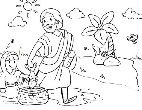 coloring pages  bible preschool
