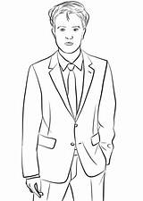 Coloring Robert Pattinson Pages Drawing Printable Edward Categories Cullen Paper sketch template